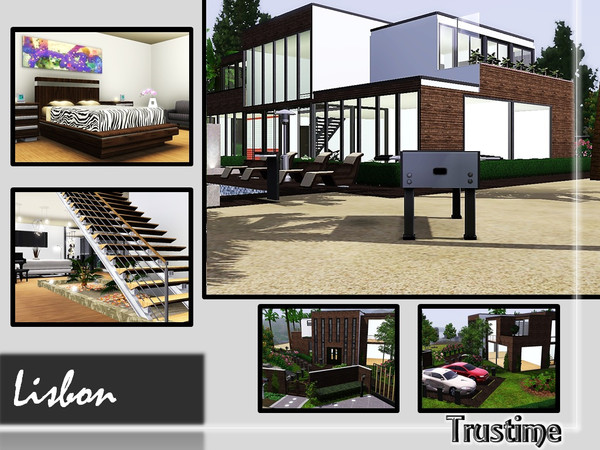 Sims 3 — Lisbon by Trustime — This house with its green roofs is a potential environmentally friendly and is perfect for
