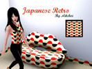Sims 3 — Japanese Retro by Mitchee —  A repeated semi circle pattern, based on a Japanese Retro style Patterns;Enjoy (: