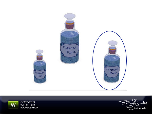 Sims 3 — Apothecary's Shop - Bottle 01-2 by BuffSumm — Medium size bottle created by BuffyASummer (BuffSum) @ TSR Part of