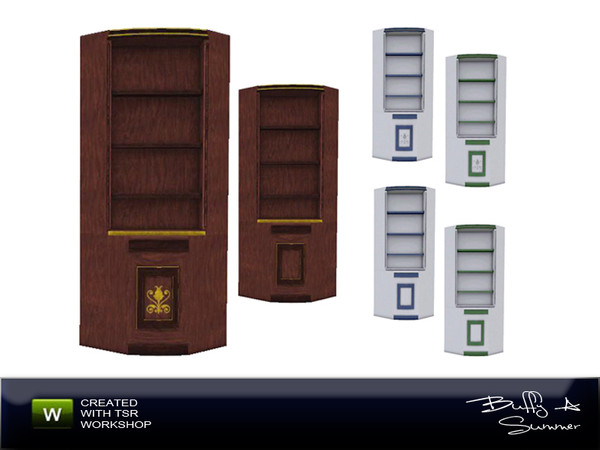 Sims 3 — Apothecary's Shop - Shelf Corner Out by BuffSumm — Shelf / Cupboard for the Pharmacy created by BuffyASummer