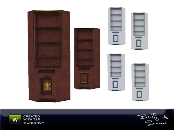 Sims 3 — Apothecary's Shop - Shelf Corner In by BuffSumm — Shelf / Cupboard for the Pharmacy created by BuffyASummer