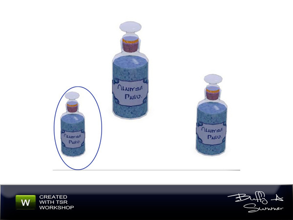 Sims 3 — Apothecary's Shop - Bottle 01-3 by BuffSumm — Small Size Bottle created by BuffyASummer (BuffSum) @ TSR Part of