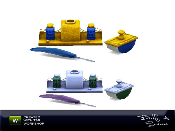 Sims 3 — Apothecary's Shop - Feather by BuffSumm — Writing feather for your sims created by BuffyASummer (BuffSum) @ TSR