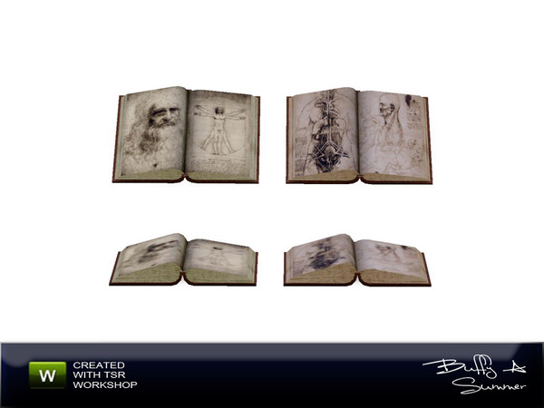 Sims 3 — Apothecary's Shop - Dekobook 05 by BuffSumm — Open book for decoration created by BuffyASummer (BuffSum) @ TSR