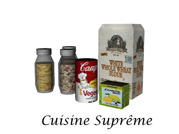 Sims 3 — Supreme Cuisene Decor by Lulu265 — Original mesh by Wolfspryte .. with permission