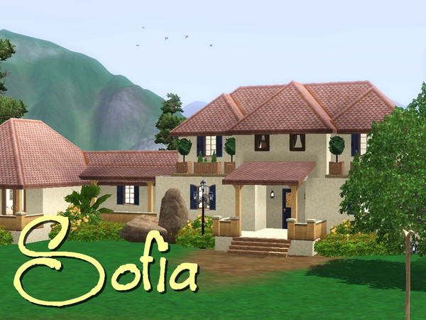 Sims 3 — Sofia by grizzly_bear — 3 bedrooms, 2 bathrooms, 2 storeys, master bedroom on ground floor