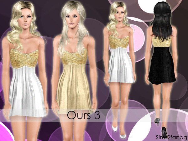 Sims 3 — Ours 3 by sims2fanbg — .:Ours:. Dress in 3 recolors,Recolorable,Launcher Thumbnail. I hope u like it!