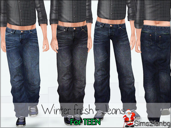 The Sims Resource - WinterFresh - Jeans - For TEEN