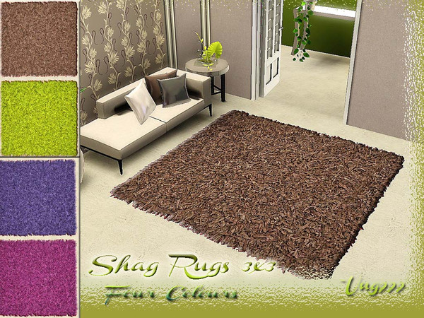 Sims 3 — Shag Rugs3x3 by ung999 — Rug mesh 3x3 by Ung999 - with four different colours