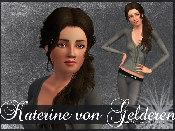 Sims 3 — Katerine von Gelderen by xx-stephanniie2 — A young adult sim. You must have installed the latest patch. She is