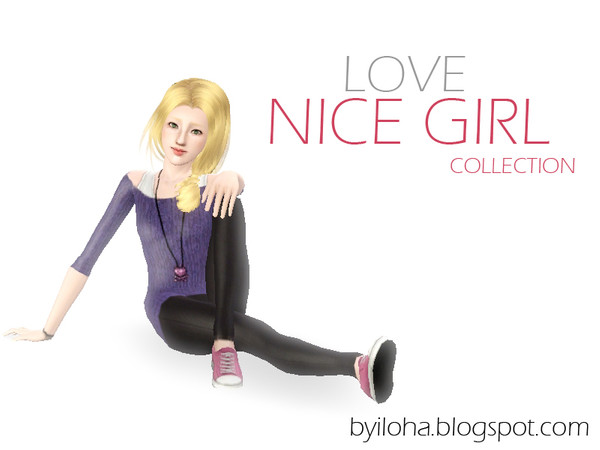 Sims 3 — (BY Iloha) Nice Girl Collection - Outfit #2 by fen0mn — (BY Iloha) Nice Girl Collection - Outfit #2