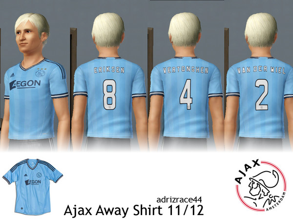 Sims 3 — Ajax Away Shirt 11/12 by adrizrace44 — This is my Ajax Away Shirt for the 2011-2012 season. Ajax is a team in
