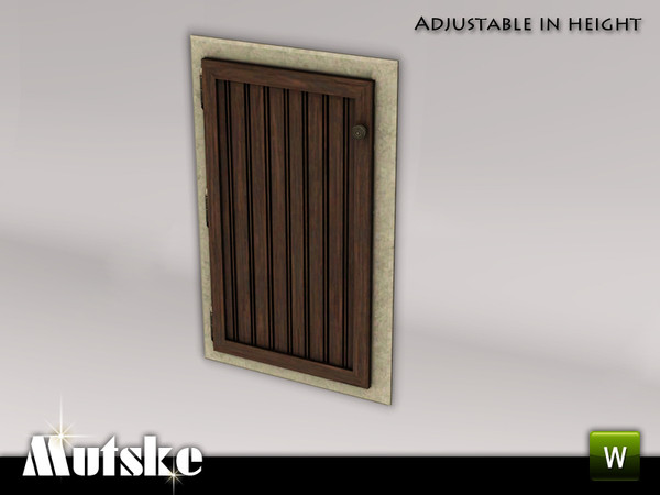 Sims 3 — Hallway Aria Fake Door Large by Mutske — 3 recolorable parts. Environment 1. Made by Mutske@TSR. TSRAA.