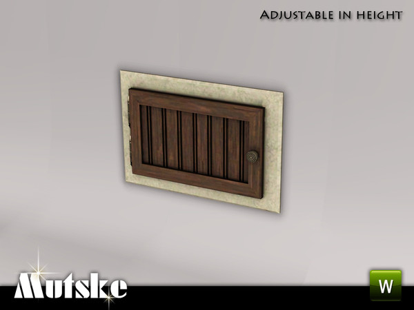 Sims 3 — Hallway Aria Fake Door Small by Mutske — 3 recolorable parts. Environment 1. Made by Mutske@TSR. TSRAA.