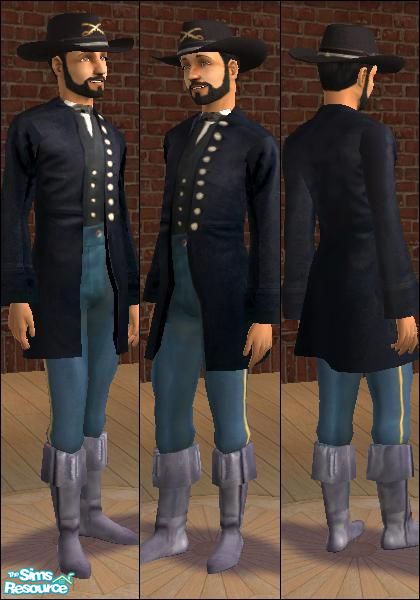 The Sims Resource - US Union Cavalry Uniform (Civil War Era)