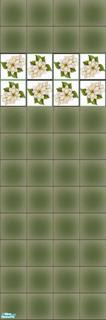 Sims 2 — Floral Tile Set - wall3 by Ivancica — by Ivana visit my minisite at:
