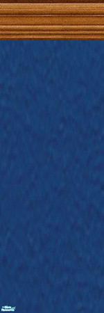 Sims 2 — Blue Paint by DaertPalo — Blue paint with a wooden border.