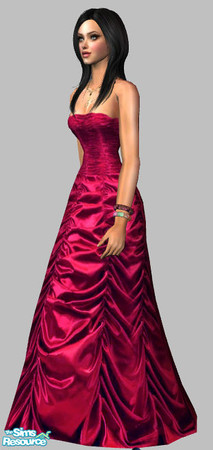 Sims 2 — New`s Year Satin Gowns by milanokat — 