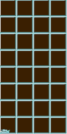 Sims 2 — Coloured Tiles - Dark Brown by simonandy — Coloured wall tiles in dark brown