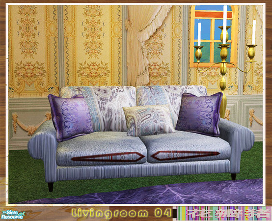 Sims 2 — huabanzhu  livingroom04 sofarecol02 by huabanzhu — ~~