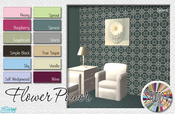 Sims 2 — Studio K Flower Power_03 by StudioKhagerks — 