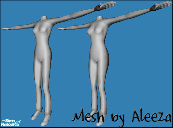 Sims 2 — Mesh_Aleeza_tfpegleg - New Mesh  by Aleeza — Mesh with working fat morph. No Ep required. 