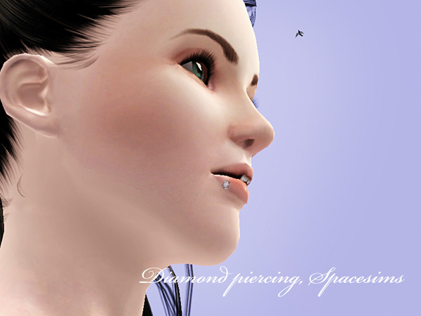 Sims 3 — Diamond piercing by spacesims — With this little accessorie, your sims will be fully prepared for formal