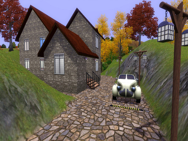 Sims 3 — Happy Hideaway by roc592 — Happy Hideaway is a family home, hidden from view, bacause it is surrounded by small