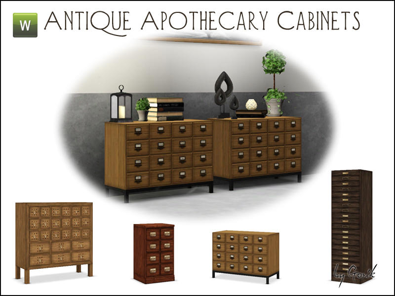 Gosik S Antique Apothecary Cabinets