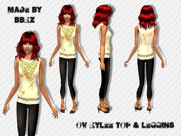 Sims 2 — OV Kylee Top & Leggins by BBKZ — Available as everyday. No EP required. Free MESH BBKZ 030611 needed. Enjoy!