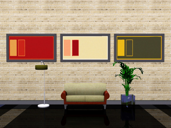 Sims 3 — Mr S Abstract Painting 16 by mrsimulator — Mr S Abstract Painting 16