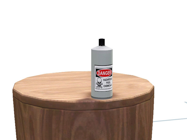Sims 3 — Degaras Pool Stuffs Chemical Bottle by TheNumbersWoman — Some pool acessories for your Sims.By RicciNumbers at