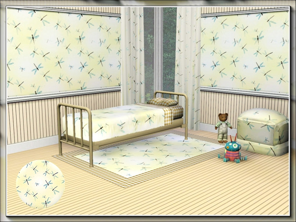 Sims 3 — marcorse_dragonflies pattern by marcorse — Random sized dragonflies in a simple repeat pattern.