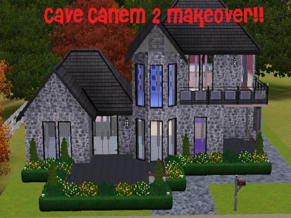 Sims 3 — Cave Canem v2 by LenaSimsHomes — Ths.is fab 2 storey house is ideal for a couple or single female/male.