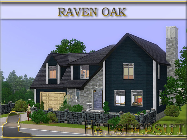 Sims 3 — Raven Oak by hatshepsut — An attractive family home set in easily maintained gardens.
