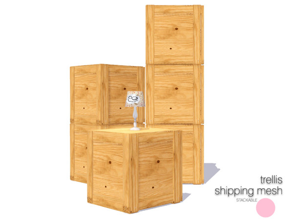 Sims 3 — Trellis Shipping Mesh by DOT — Trellis Shipping Stackable Mesh by DOT of The Sims Resource