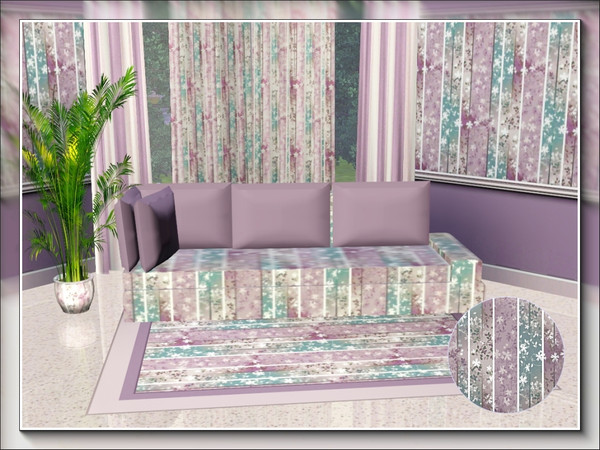 Sims 3 — marcorse_floral banners 2 pattern by marcorse — A variation of my Floral Banners pattern, this one in shades of