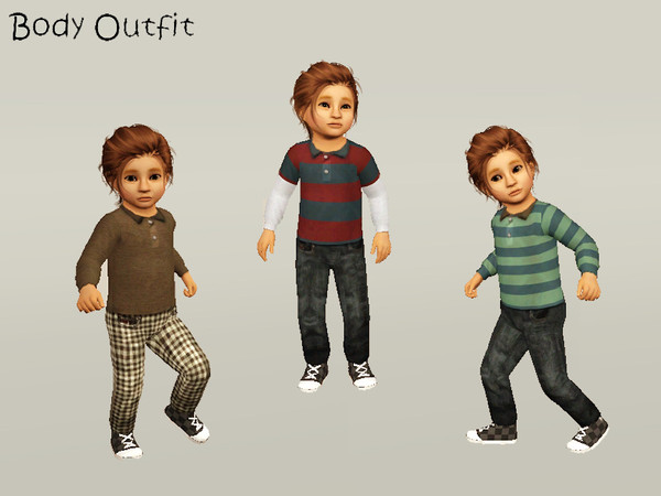 Sims 3 — punie_mpbody_009 by punie — 4 recolorable areas.