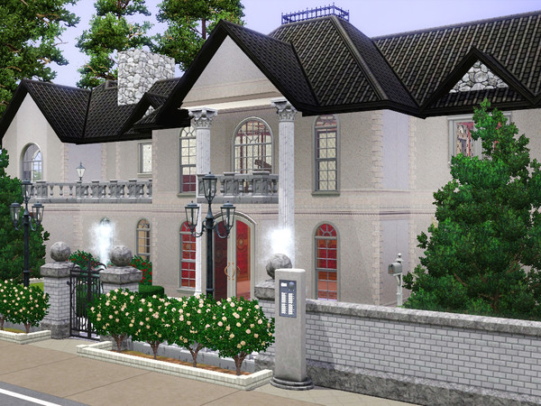 Sims 3 — Blanche Manor - 2br, 2.5ba by NuclearCoreMeltdown — This striking house features all the necessities of a