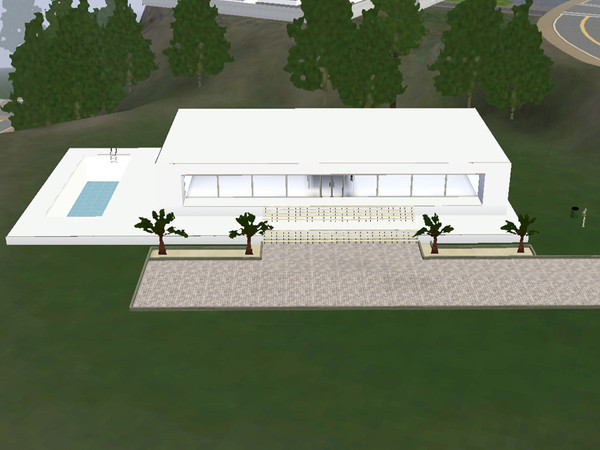 Sims 3 — Modern Flat by ssphotography2 — A modern style one story flat.