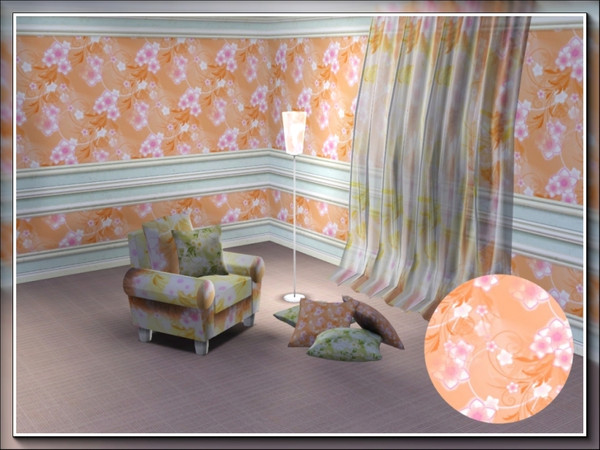 Sims 3 — marcorse_floral field glow pattern by marcorse — This is the Glow variation of a set of floral patterns called
