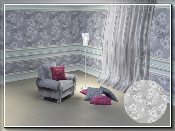Sims 3 — marcorse_floral field mist pattern by marcorse — This is the Mist variation of a set of floral patterns called