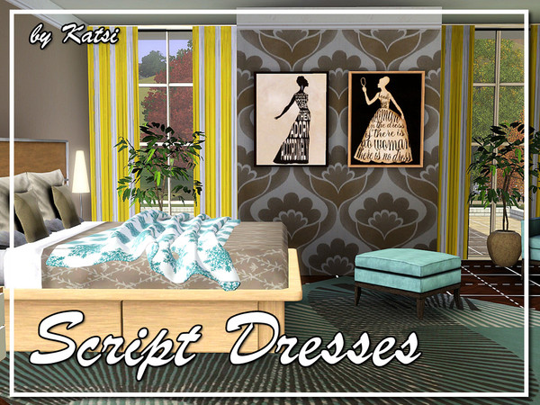 Sims 3 — Script Dresses by katsi — Script Dresses by Katsi