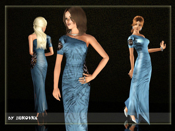Sims 3 — Dress Decorative details  Female by bukovka — Dress with decorative details