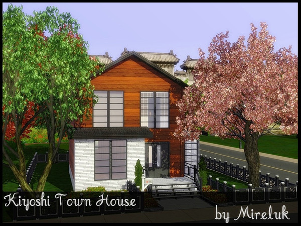 Sims 3 — Kiyoshi Town House by Mireluk — Your sims will feel like living in Japan with this house.