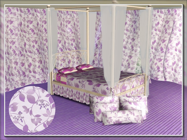 Sims 3 — marcorse_ leaves entwined haze pattern by marcorse — The purple haze on distant hills is the colour depicted in