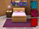 Sims 3 — Modern colorful Carpets by EleCris — Modern colorful carpets for your Sims. Comes in four colors.... Fully
