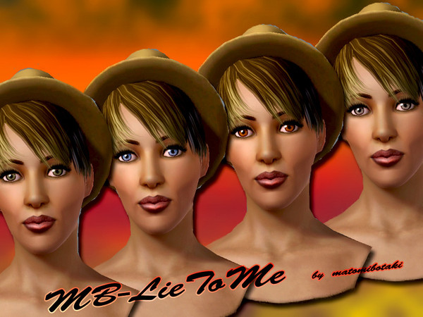 Sims 3 — MB-LieToMe by matomibotaki — New contact lences with 3 recolorable areas by matomibotaki.