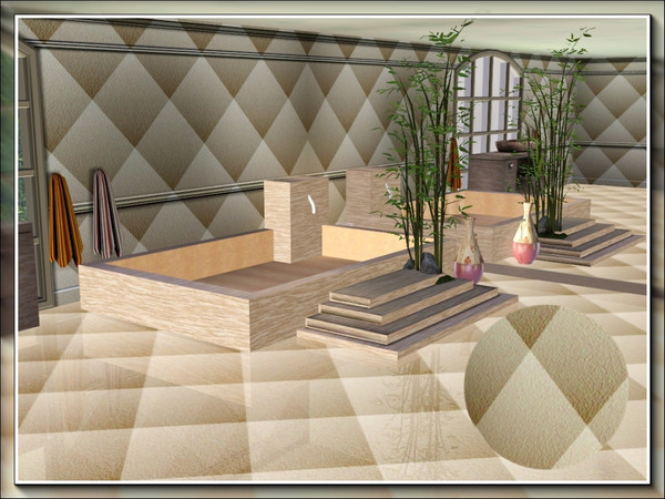 Sims 3 — marcorse_ old-gold carpet tile pattern by marcorse — This carpet tile was created in a burnished old-gold