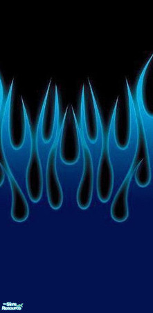 Sims 2 — Blue Flame by only-in-dreams — A black wallpaper with blue flames at the bottom